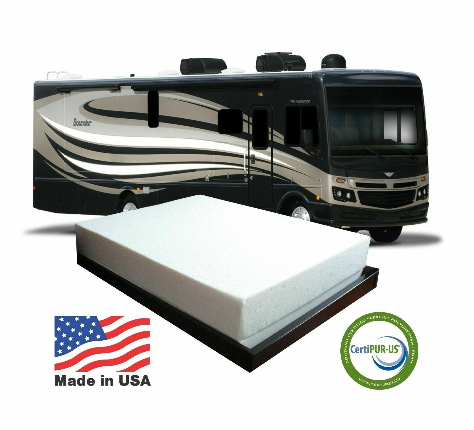 Foam Mattress Bed RV Camper Trailer All Sizes Shor